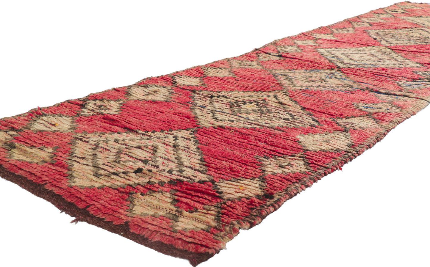 3 x 10 Vintage Red Moroccan Hallway Runner 21624