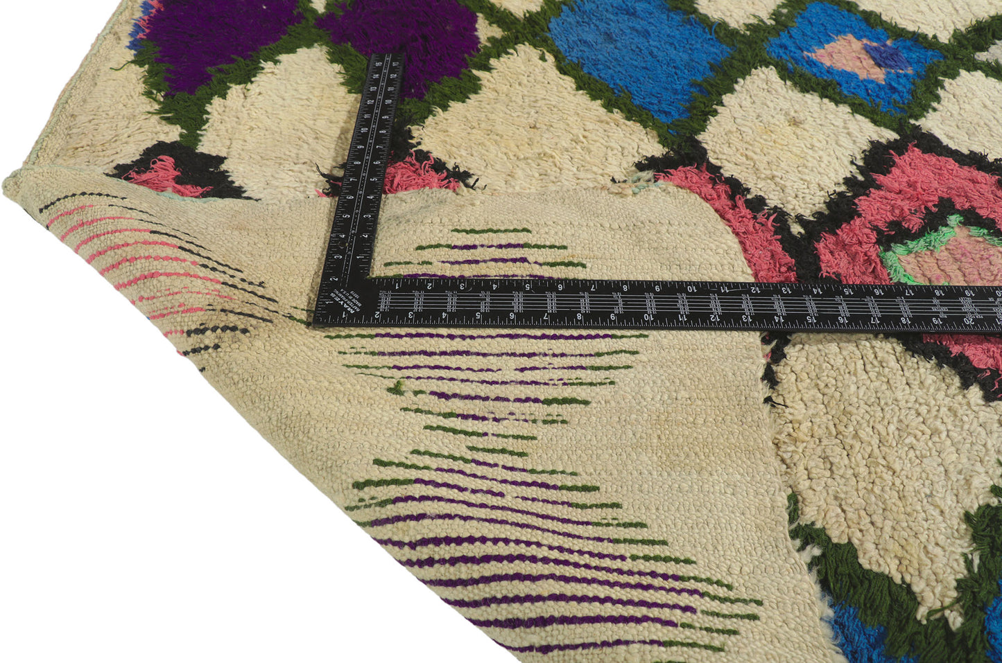 4 x 4 Vintage Moroccan Azilal Rug 21629
