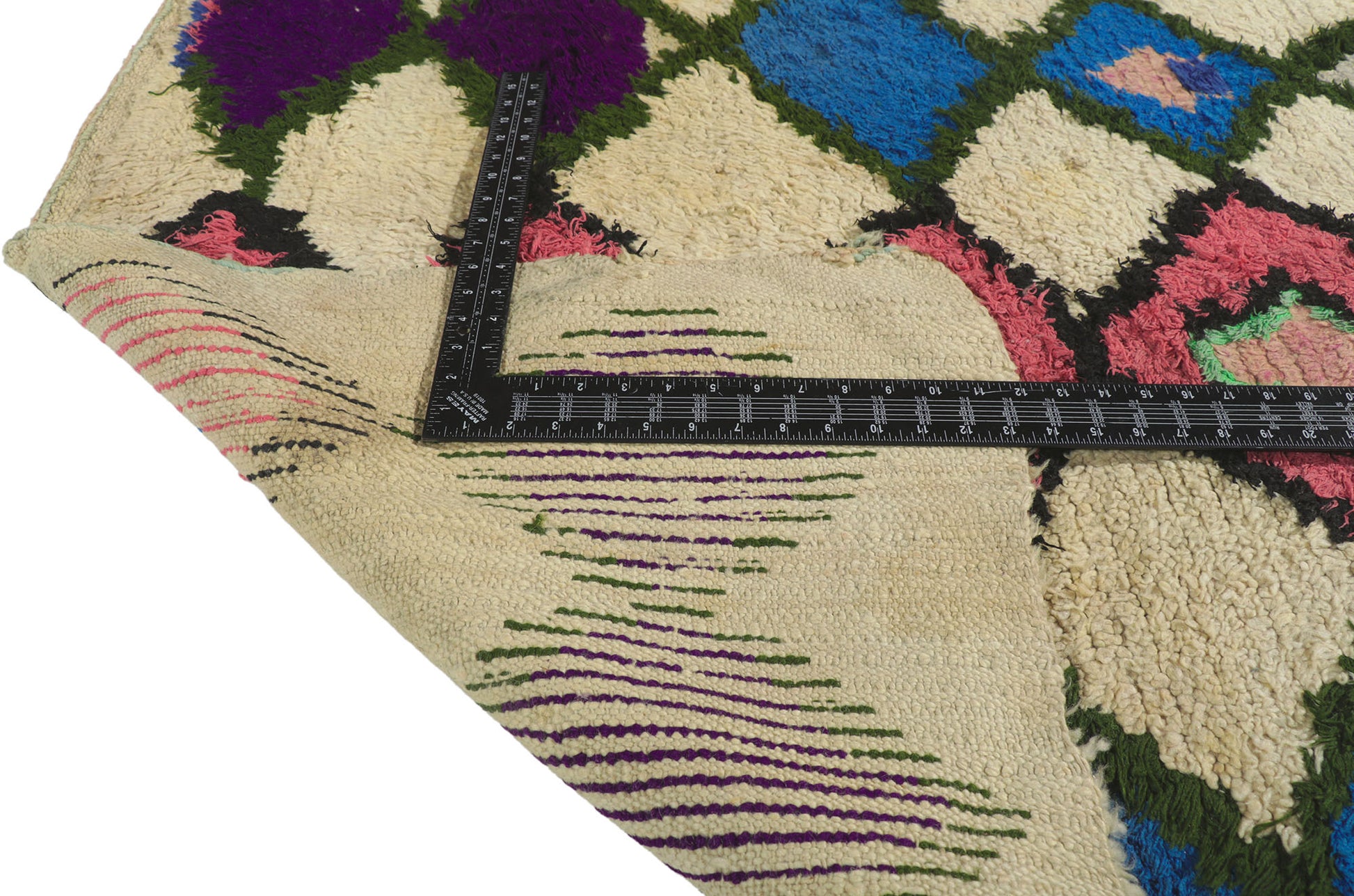 4 x 4 Vintage Moroccan Azilal Rug 21629
