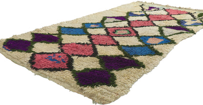 4 x 4 Vintage Moroccan Azilal Rug 21629