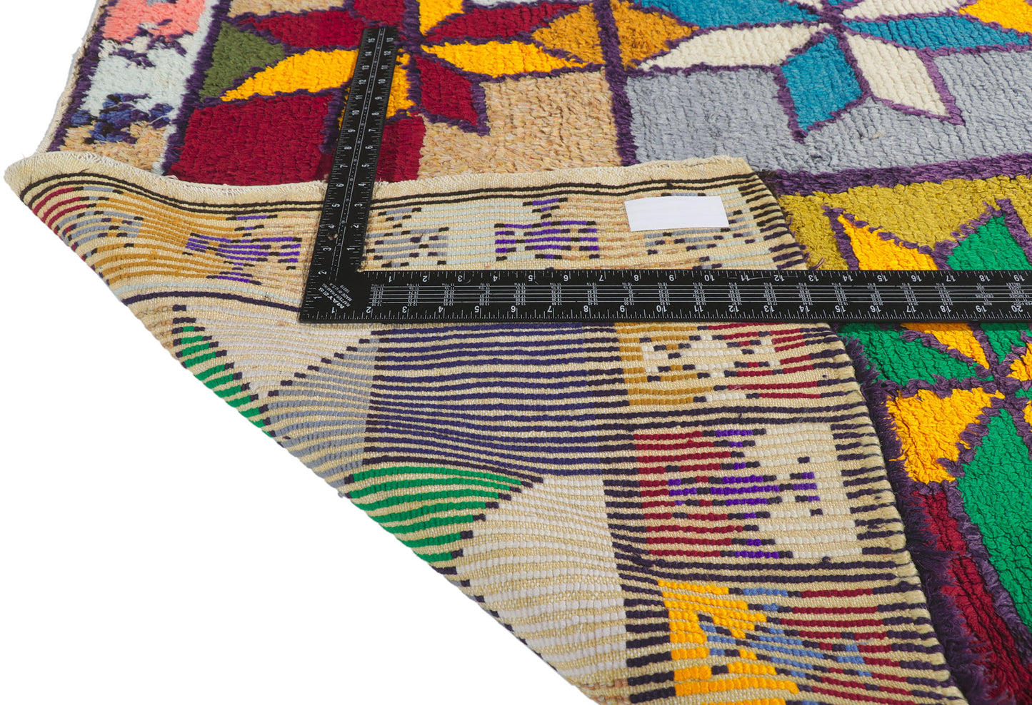 4 x 6 Vintage Berber Moroccan Azilal Rug 21640