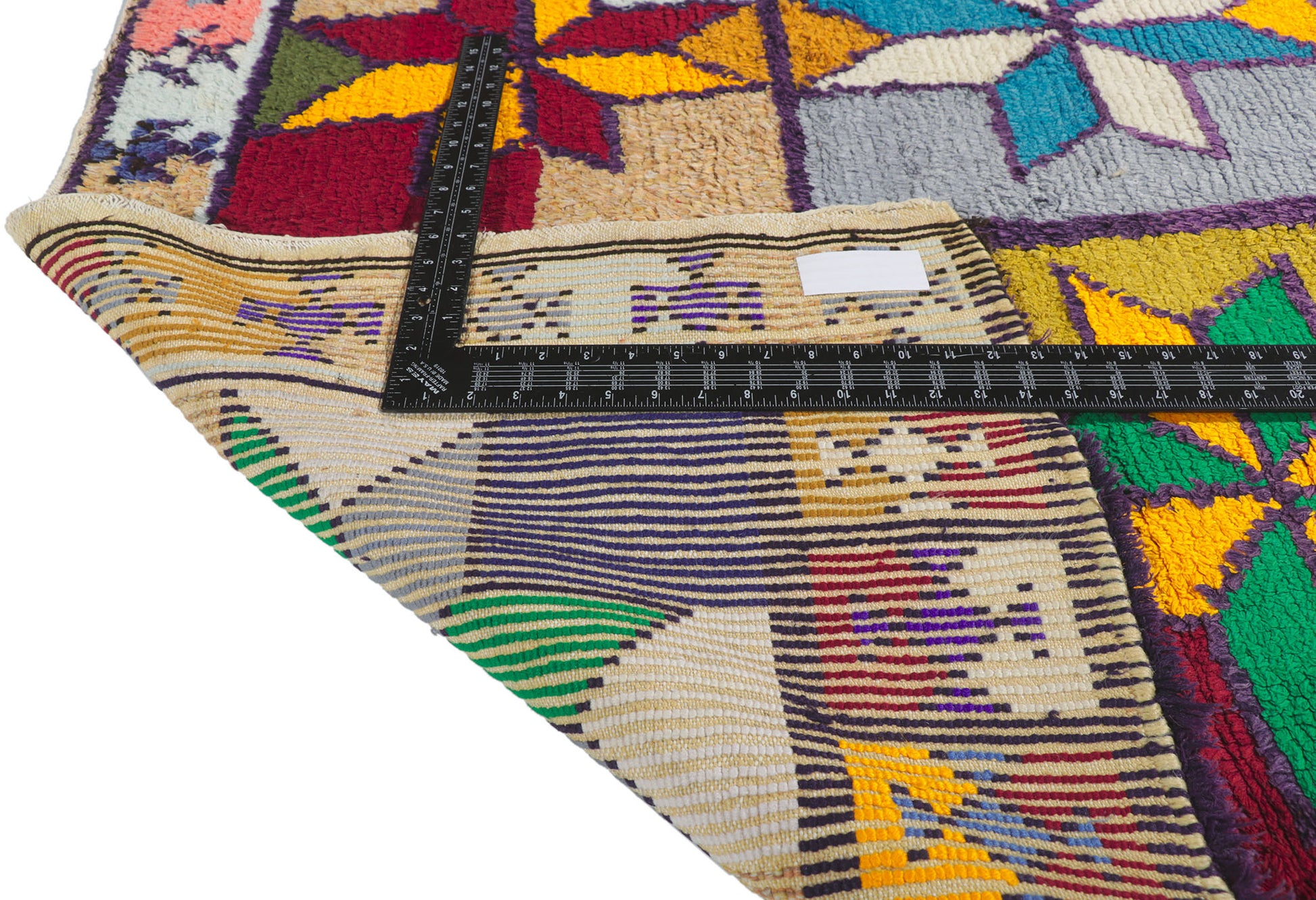 4 x 6 Vintage Berber Moroccan Azilal Rug 21640