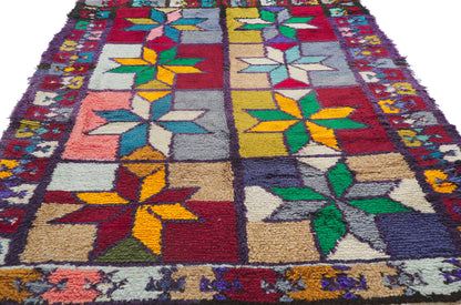 4 x 6 Vintage Berber Moroccan Azilal Rug 21640
