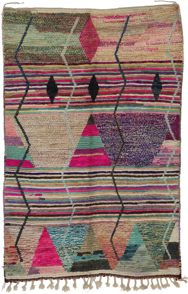 5 x 8 Vintage Boujad Moroccan Rug 21652