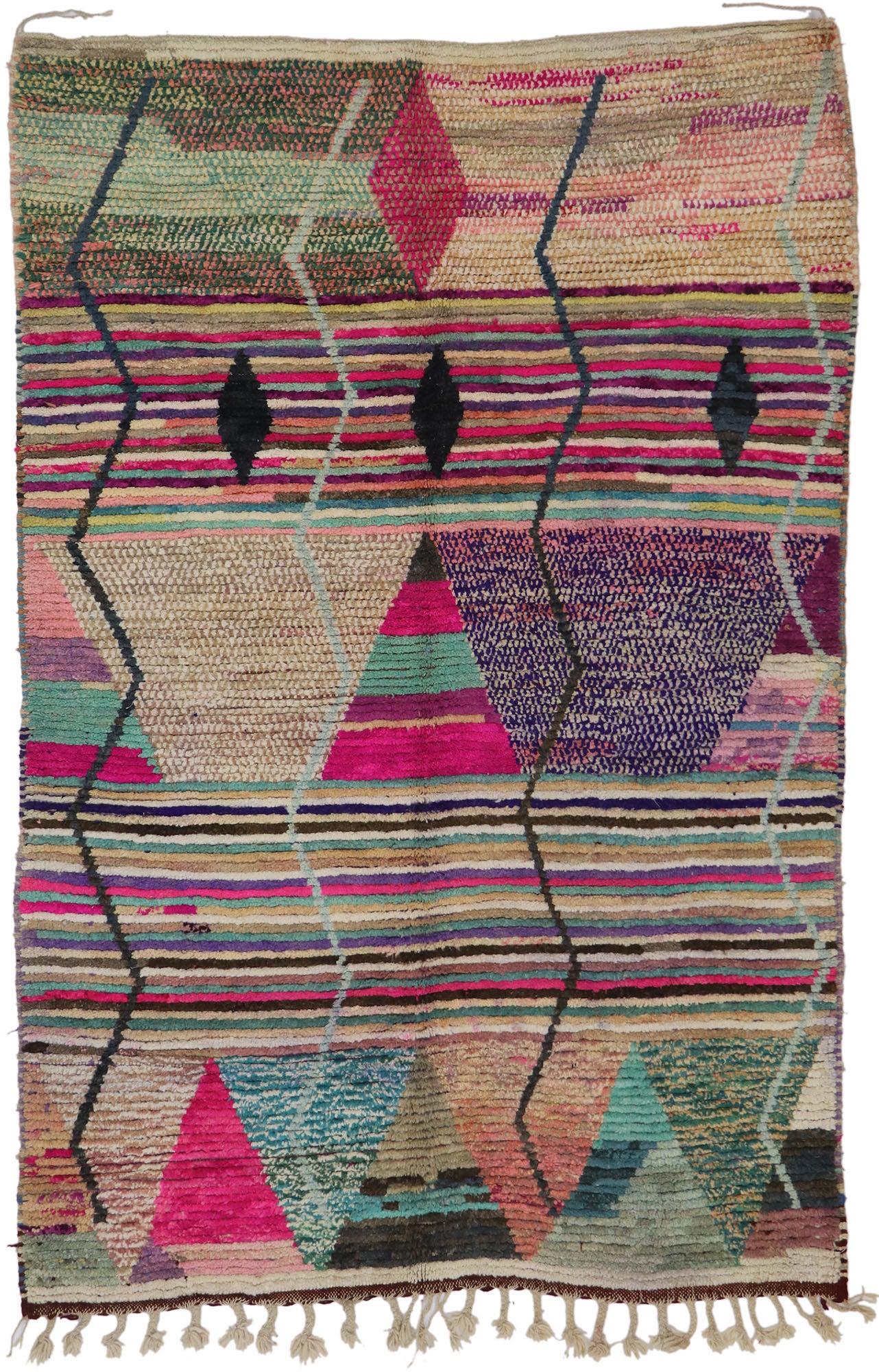 5 x 8 Vintage Boujad Moroccan Rug 21652