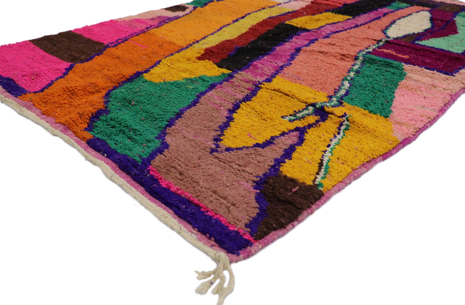 5 x 8 Vintage Boujad Moroccan Rug 21654