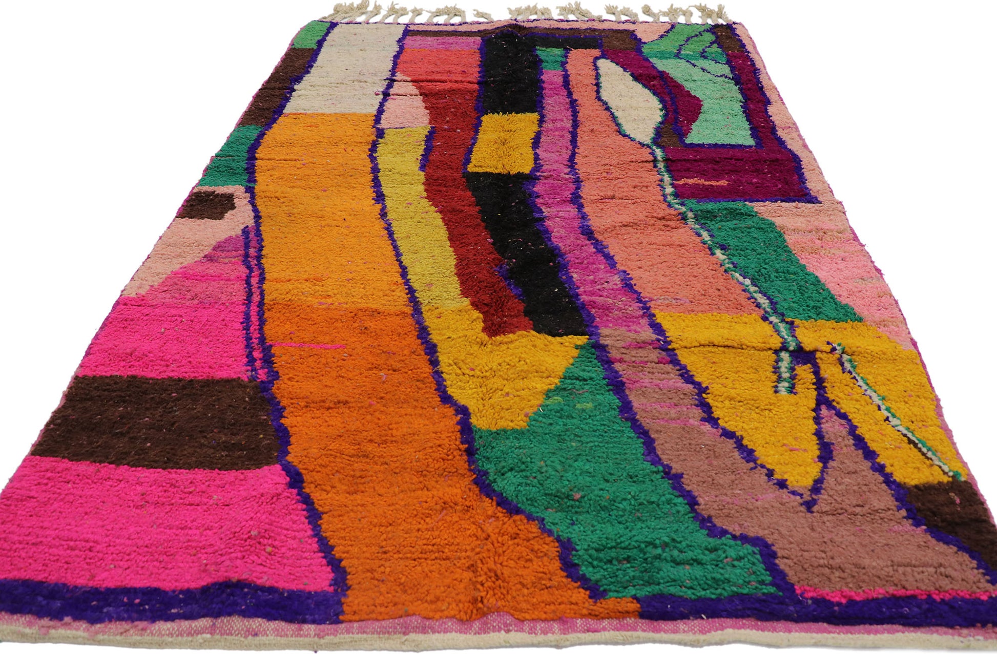 5 x 8 Vintage Boujad Moroccan Rug 21654