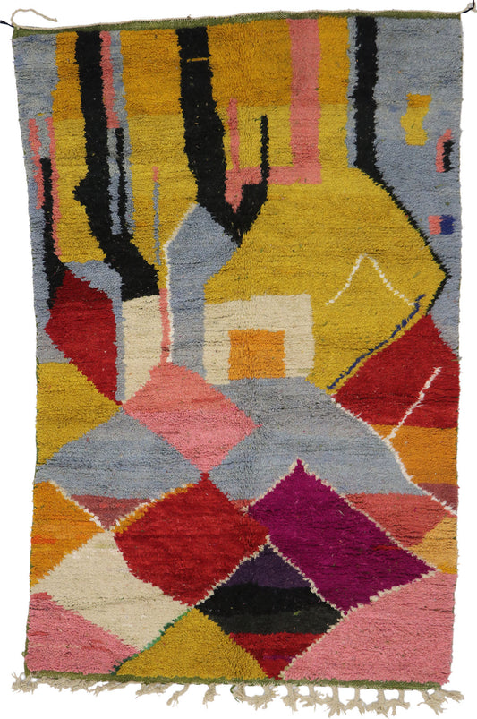 5 x 8 Vintage Boujad Moroccan Rug 21656