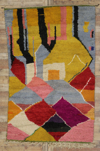 5 x 8 Vintage Boujad Moroccan Rug 21656