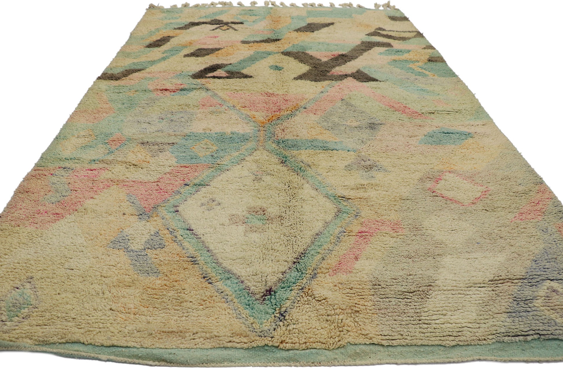 7 x 10 Vintage Boujad Moroccan Rug 21657