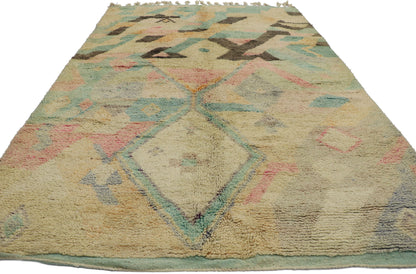 7 x 10 Vintage Boujad Moroccan Rug 21657