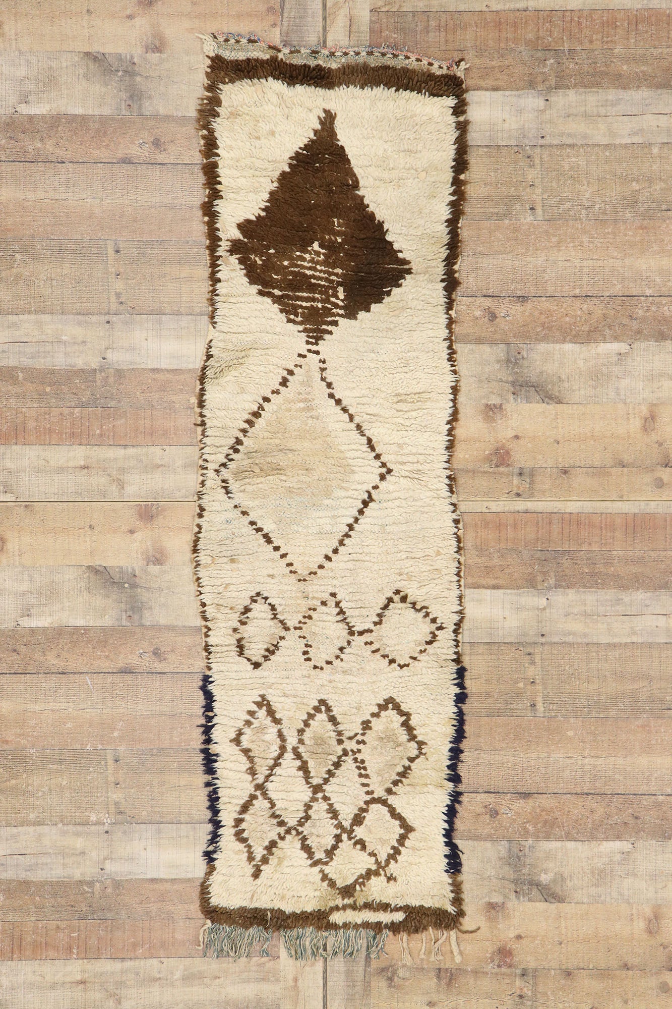 2 x 6 Vintage Moroccan Boucherouite Rug 21659