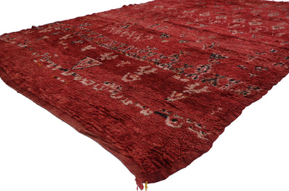 6 x 10 Vintage Red Moroccan Rug 21671
