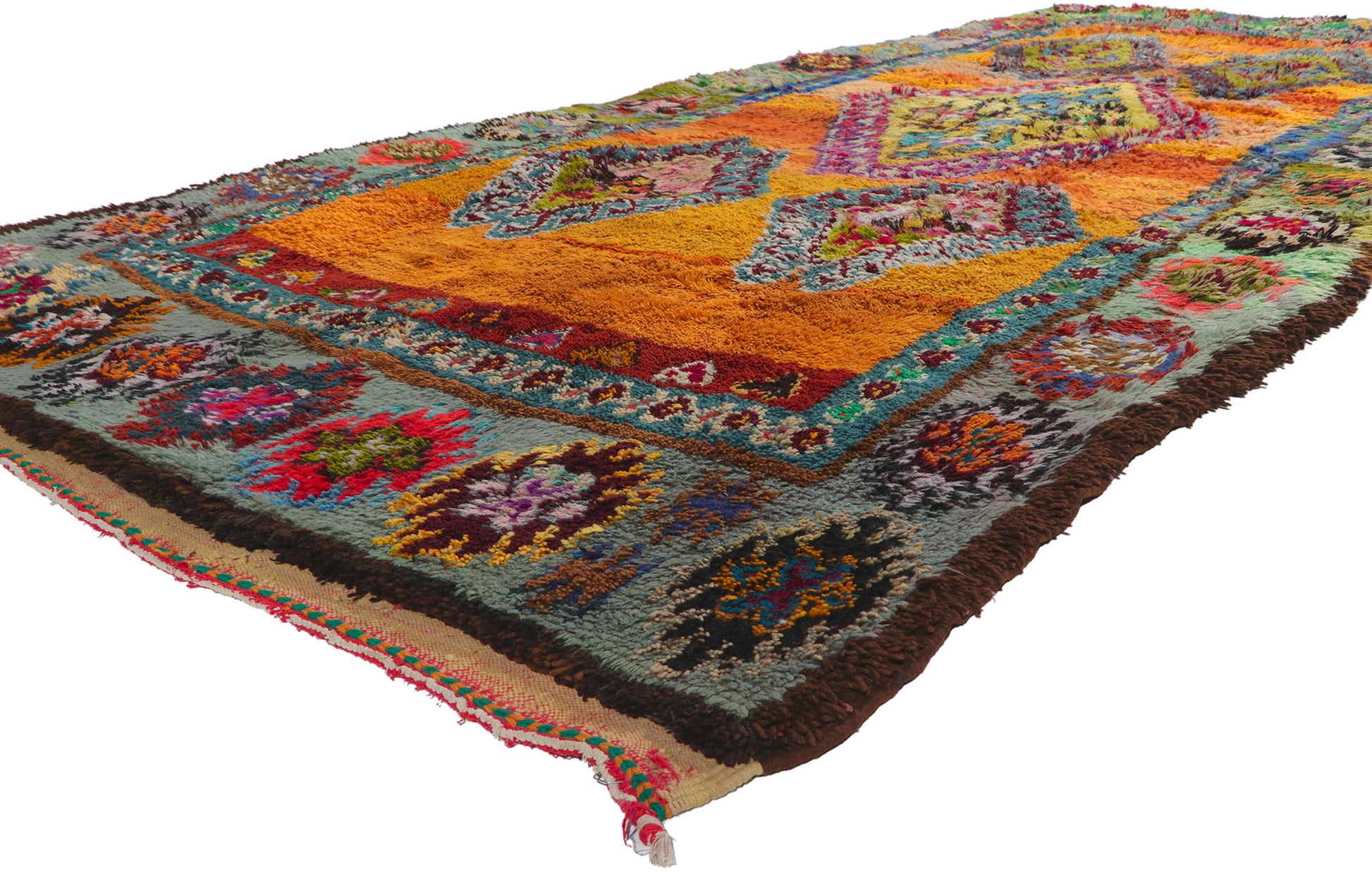 6 x 13 Vintage Berber Moroccan Boujad Rug 21672