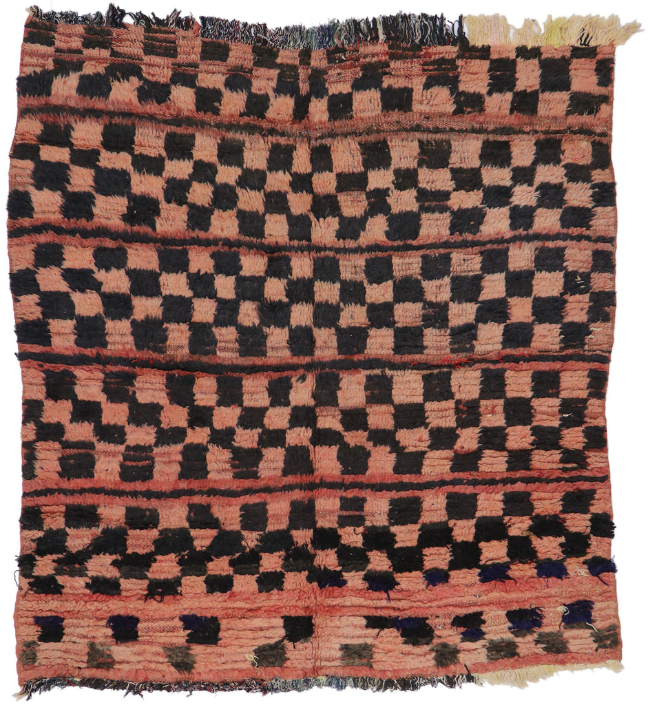 5 x 5 Vintage Boujad Moroccan Rug 21673