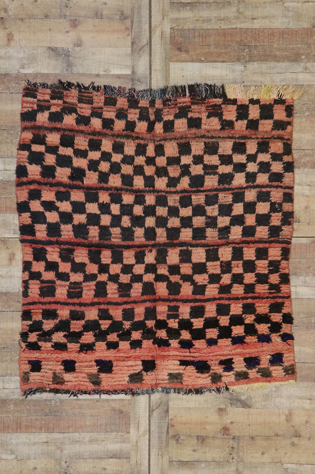 5 x 5 Vintage Boujad Moroccan Rug 21673