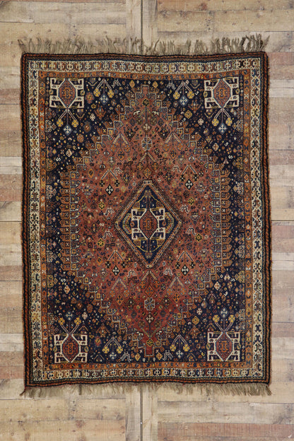 5 x 7 Antique Persian Shiraz Rug 21686