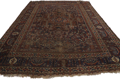 7 x 9 Antique Persian Shiraz Rug 21690