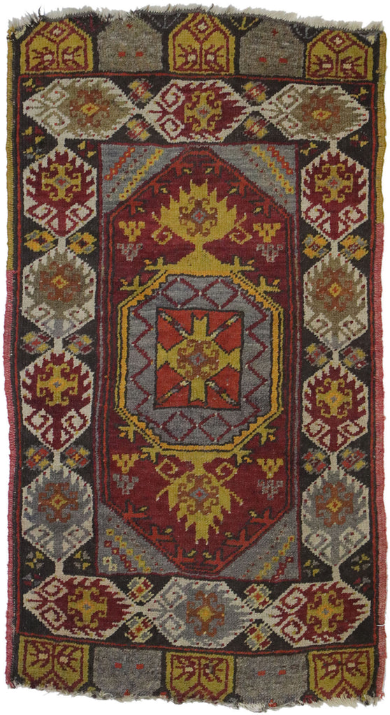 2 x 3 Antique Turkish Oushak Rug 21693