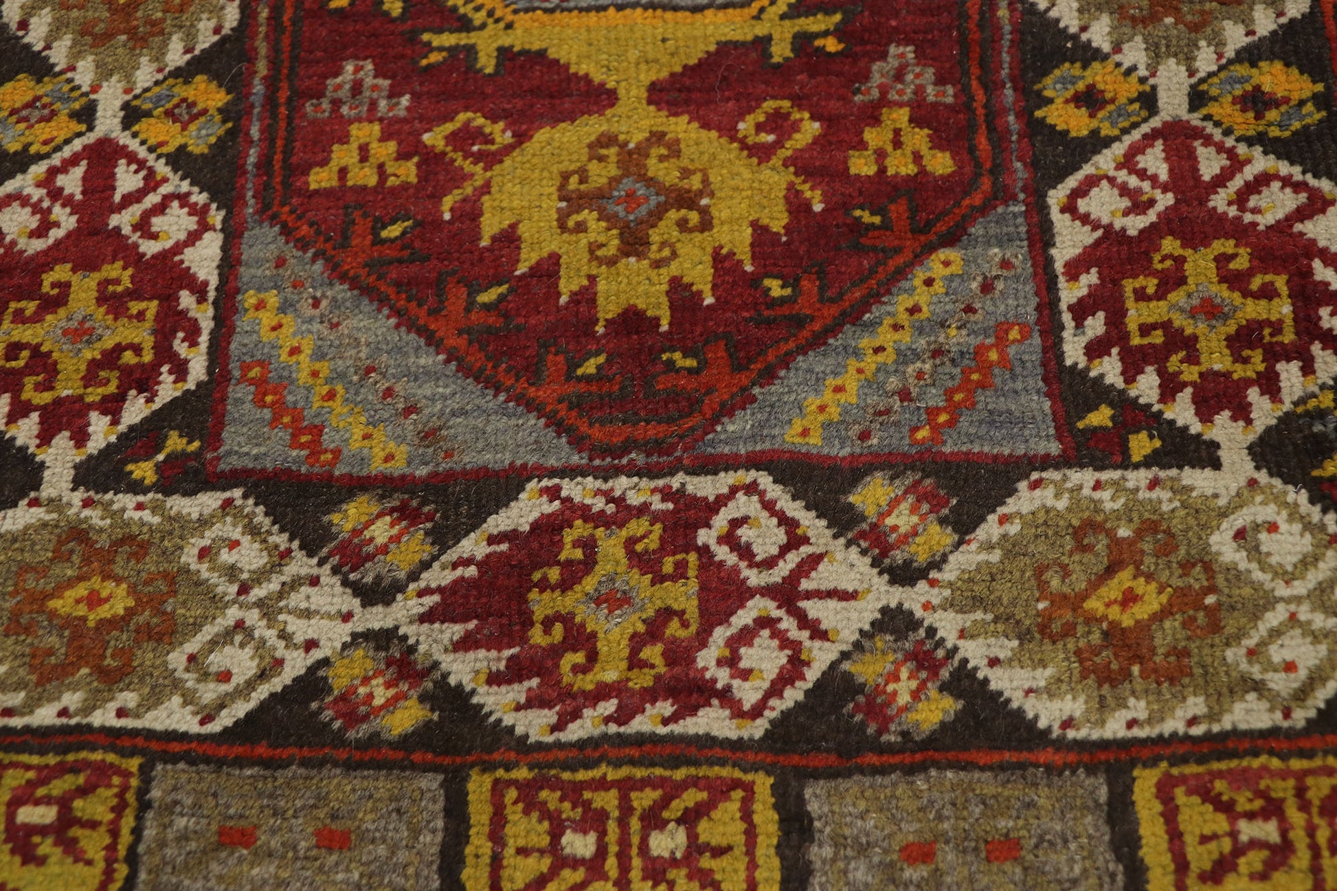 2 x 3 Antique Turkish Oushak Rug 21693