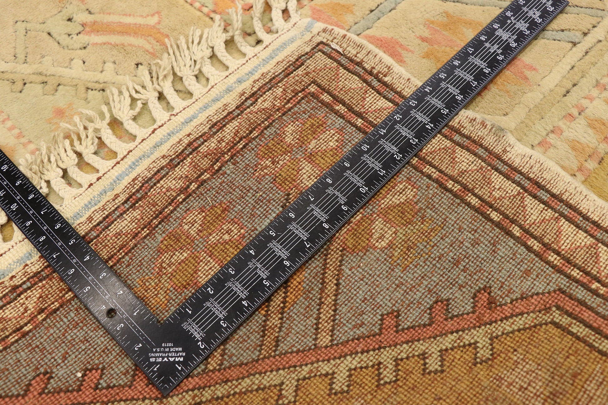 8 x 9 Vintage Turkish Oushak Rug 21700
