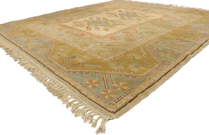 8 x 9 Vintage Turkish Oushak Rug 21700