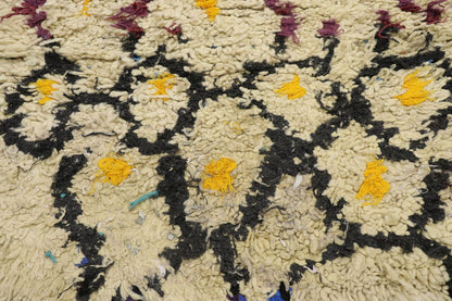 3 x 6 Vintage Boucherouite Moroccan Rug 21594