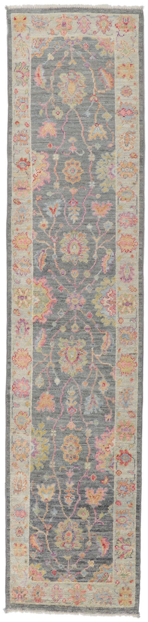 2 x 10 Colorful Oushak Runner 80962