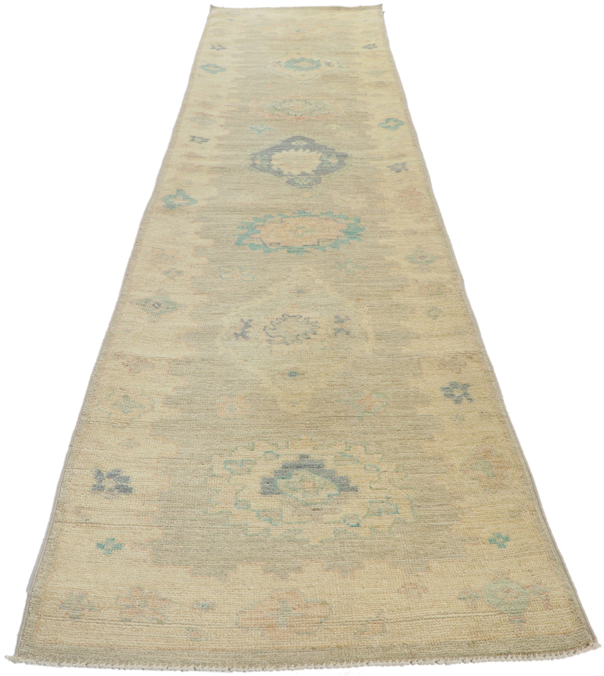 2 x 12 Modern Oushak Runner 80841