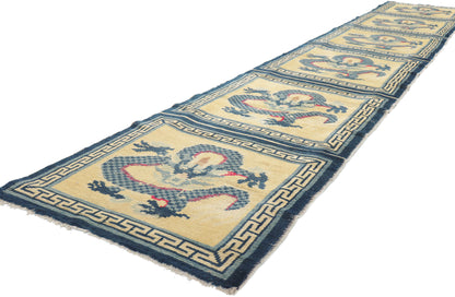 2 x 13 Antique Chinese Ningxia Bench Runner 78455
