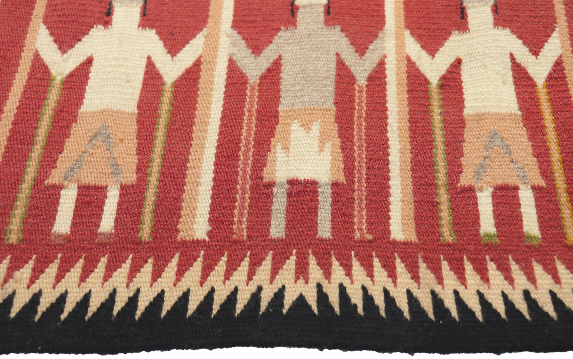 2 x 2 Vintage Yeibichai Navajo Rug 78426