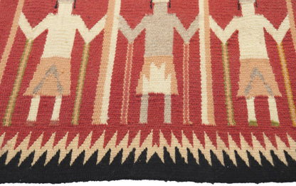 2 x 2 Vintage Yeibichai Navajo Rug 78426