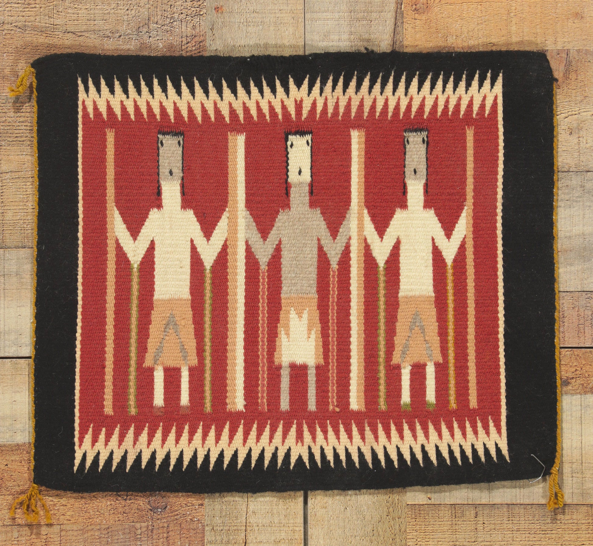 2 x 2 Vintage Yeibichai Navajo Rug 78426