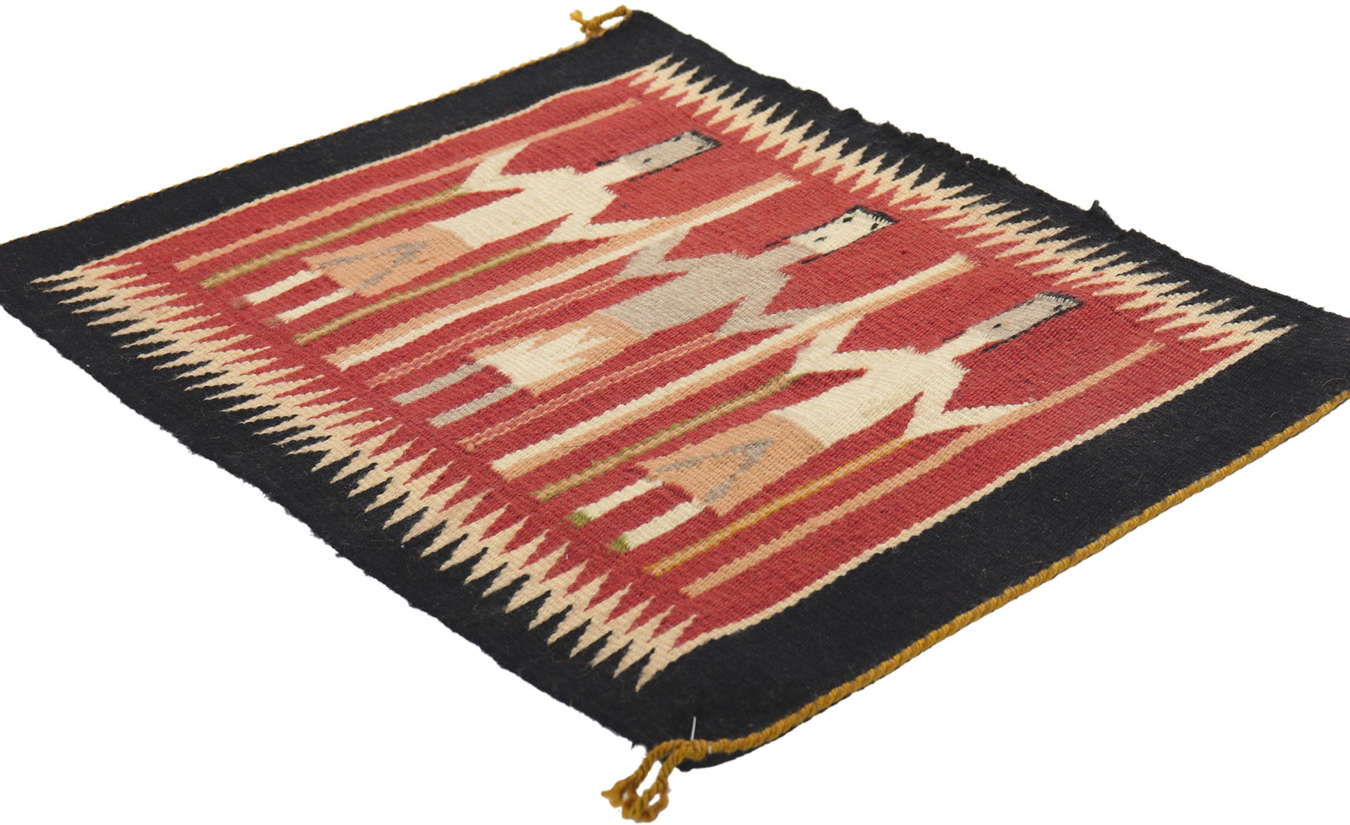 2 x 2 Vintage Yeibichai Navajo Rug 78426