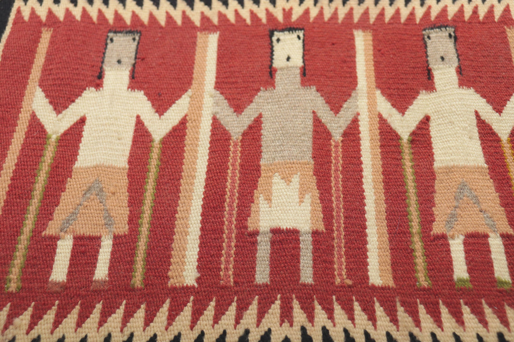 2 x 2 Vintage Yeibichai Navajo Rug 78426