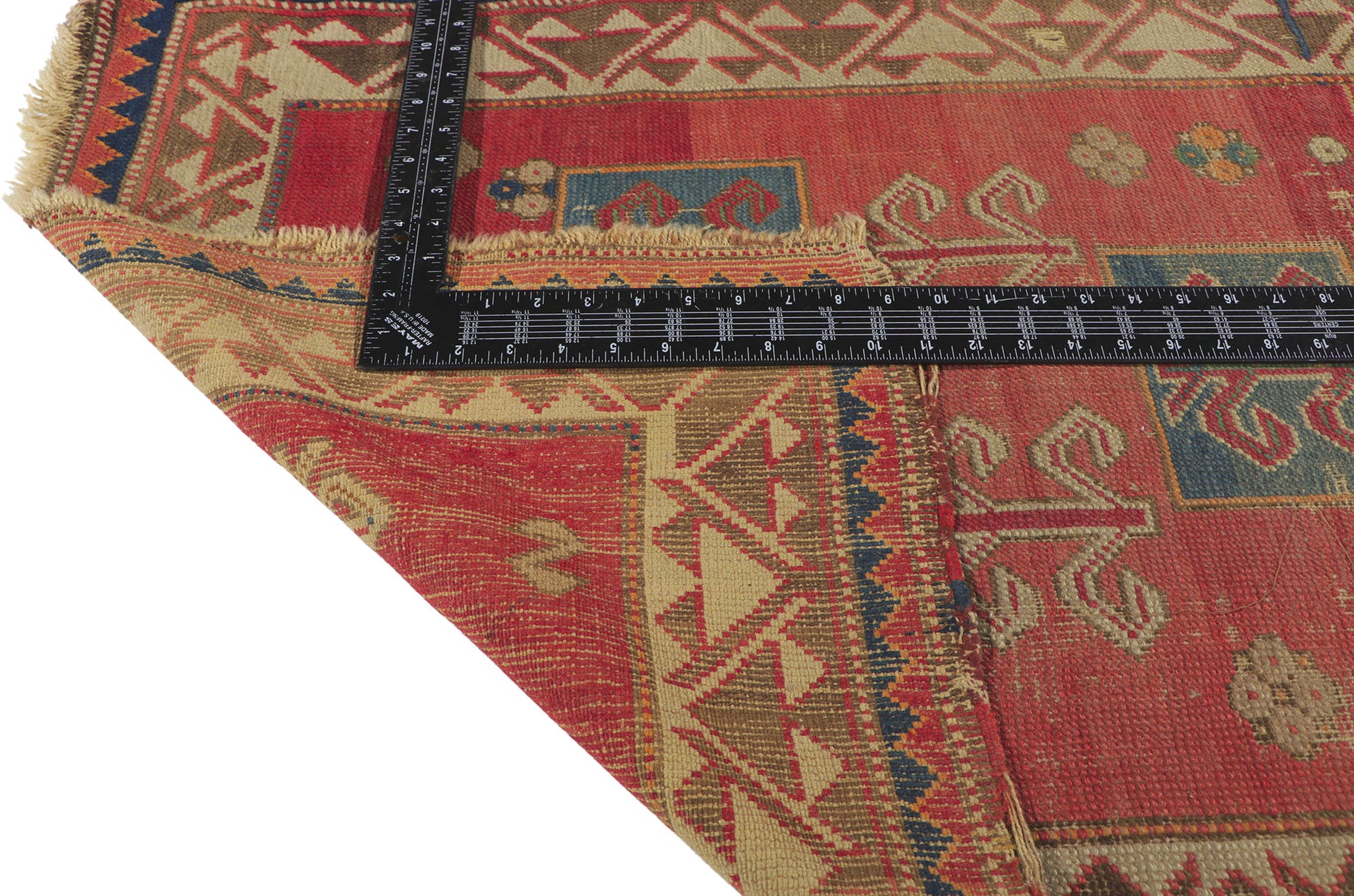 2 x 3 Antique Caucasian Bordjalou Kazak Rug 74498