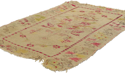 2 x 3 Antique Turkish Oushak Rug 71041