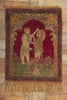 2 x 3 Antique Persian Kerman Pictorial Rug 74271