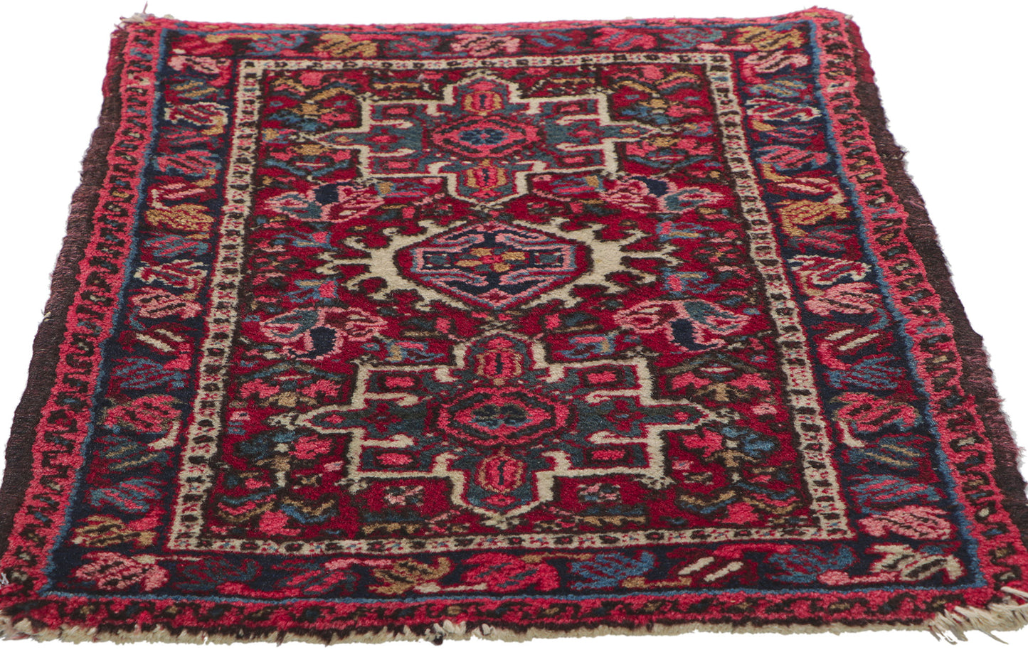 2 x 3 Vintage Persian Heriz Rug 78347
