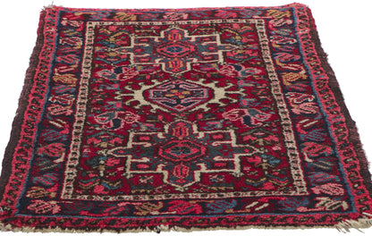 2 x 3 Vintage Persian Heriz Rug 78347