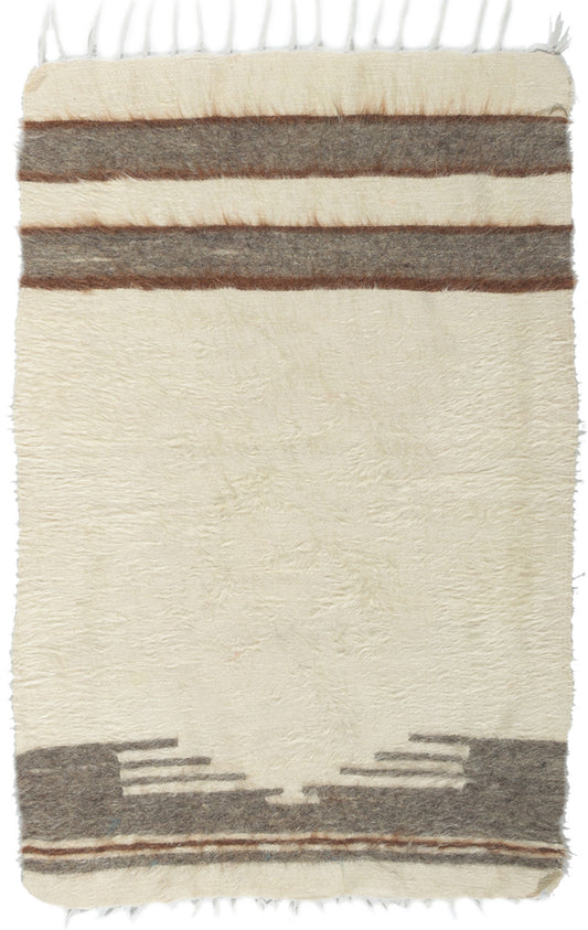 2 x 4 Turkish Angora Wool Kilim Rug 53846