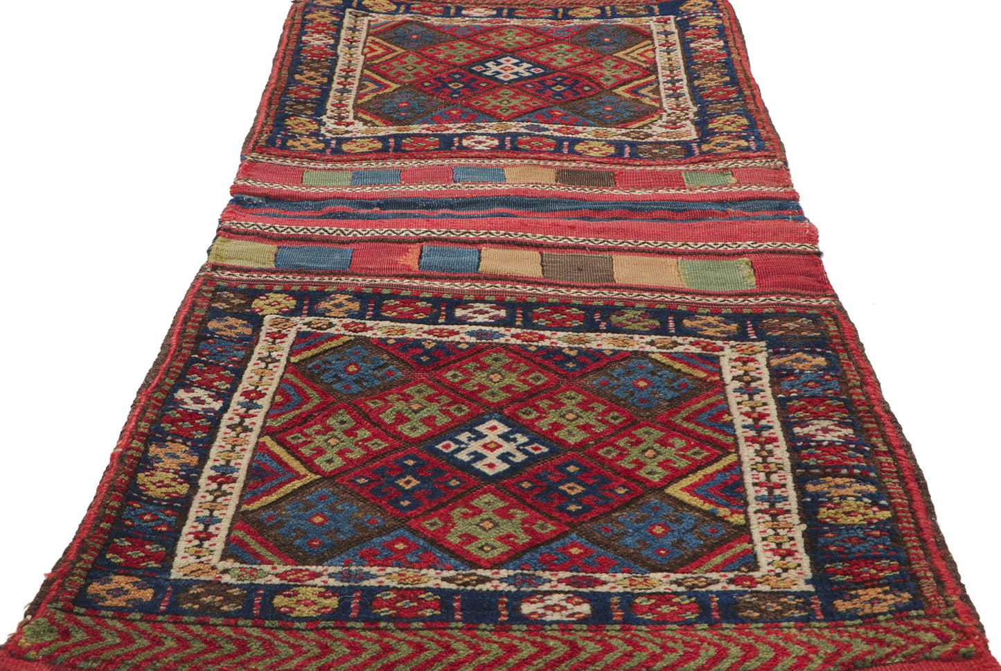 2 x 5 Antique Kurdish Jaf Saddlebag 78192