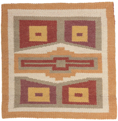 2 x 2 Antique Teec Nos Pos Navajo Rug 78662