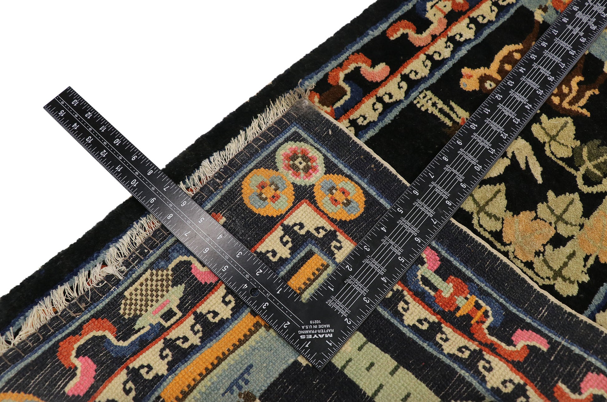 2 x 3 Antique Chinese Art Deco Rug 77414