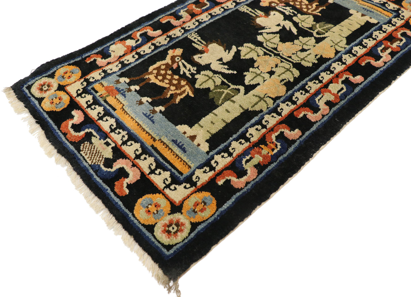 2 x 3 Antique Chinese Art Deco Rug 77414