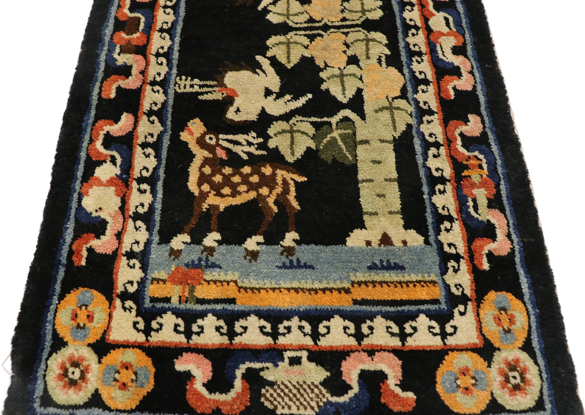 2 x 3 Antique Chinese Art Deco Rug 77414