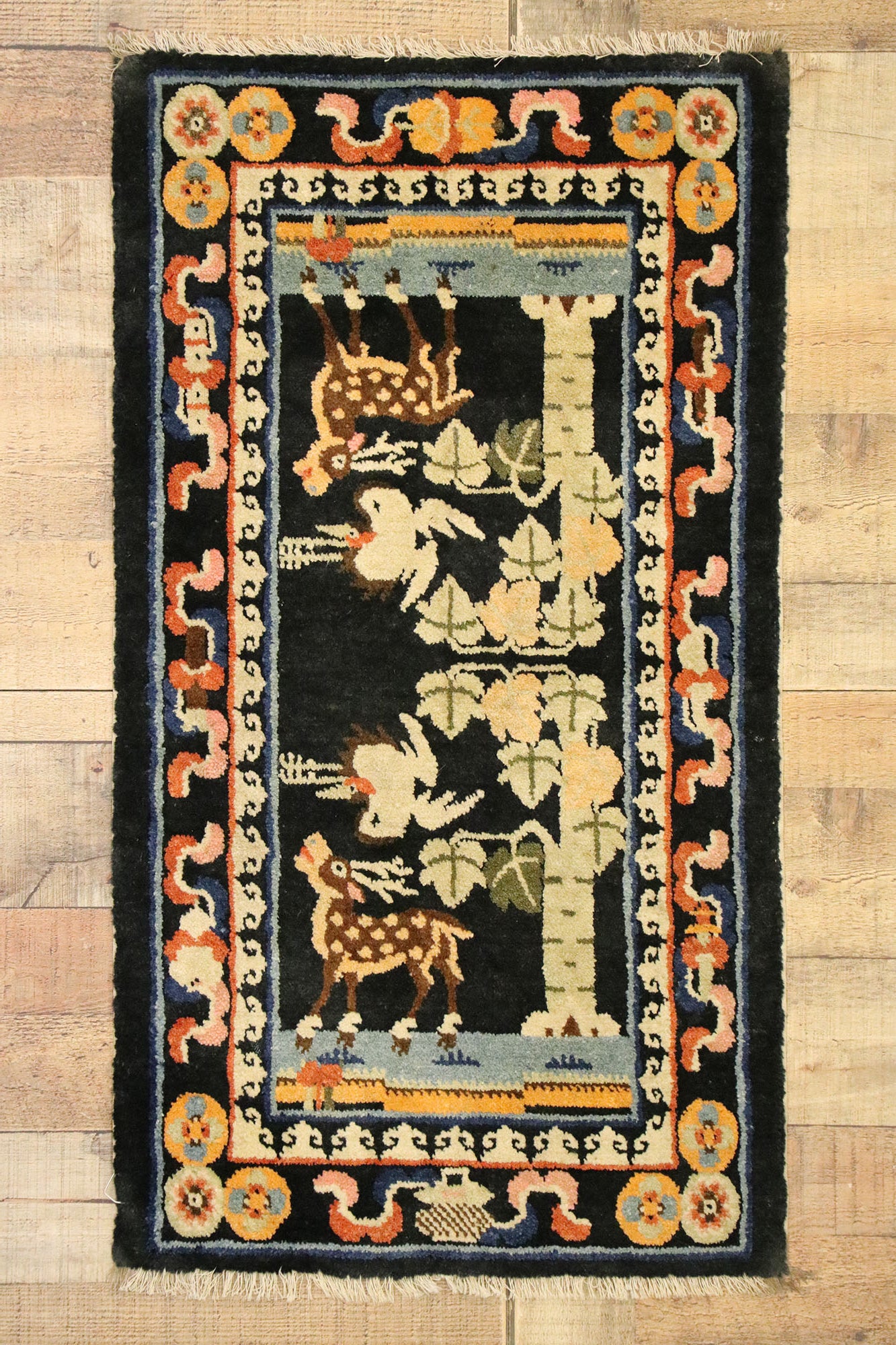 2 x 3 Antique Chinese Art Deco Rug 77414