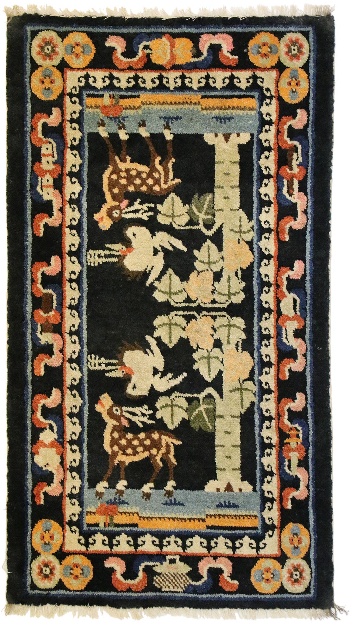 2 x 3 Antique Chinese Art Deco Rug 77414