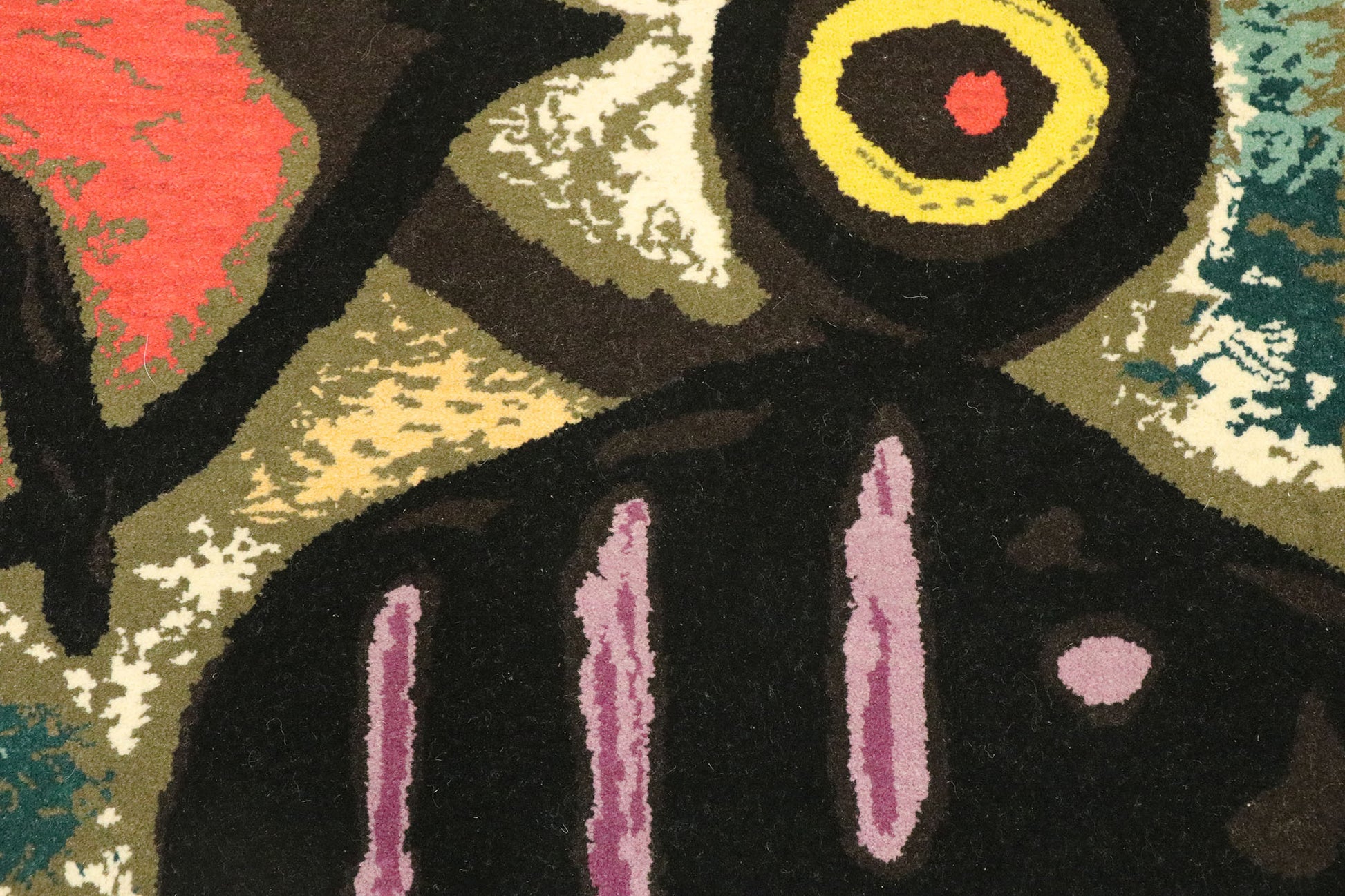 2 x 3 Vintage Joan Miro Tapestry Pictorial Rug 77100