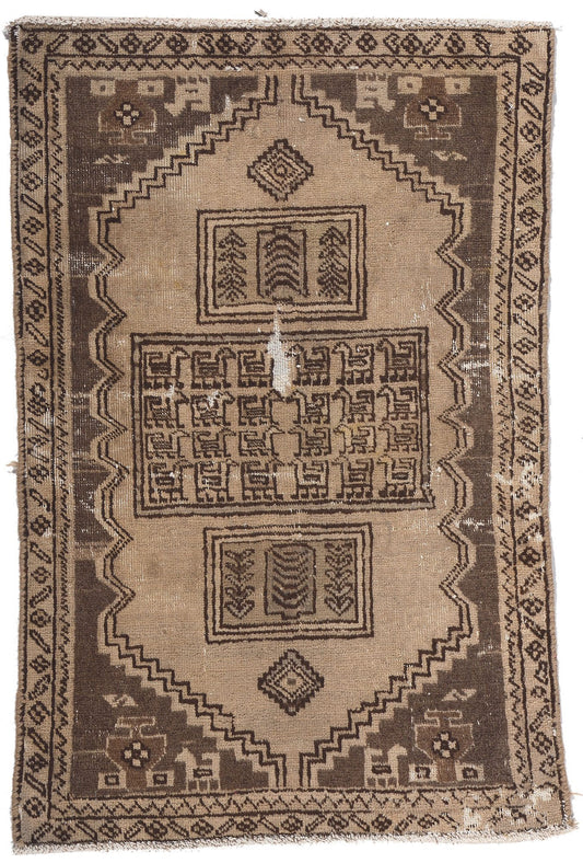 2 x 3 Antique Persian Hamadan Rug 78580